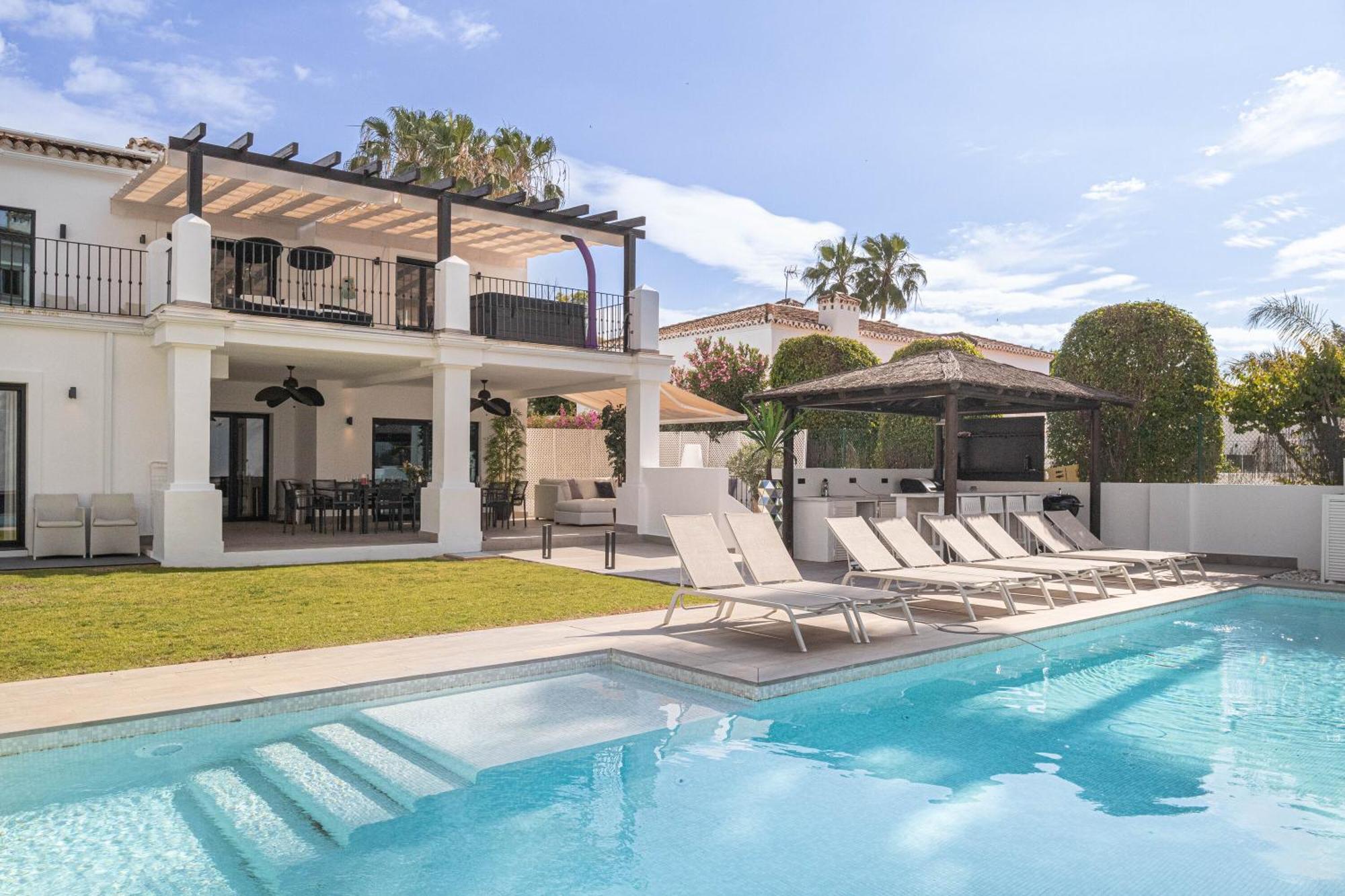 Villa New Zacaluca Pool Sauna & Gym - Happy Rentals Marbella Kültér fotó
